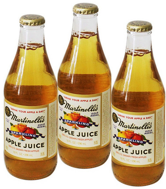 SJ서진 마르티넬리 골드메달 스파클링 애플주스 296ml 수량은 옵션에서 선택하세요., 96개