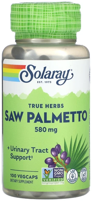 Solaray True Herbs 쏘팔메토 580mg 베지 캡슐 100정, SolarayTrueHerbs쏘팔메토580mg베지캡슐1, 1개 - 쿠팡