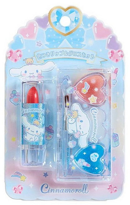 산리오 컬러 립 글로스 세트 헬로키티, 1개, 계피 롤