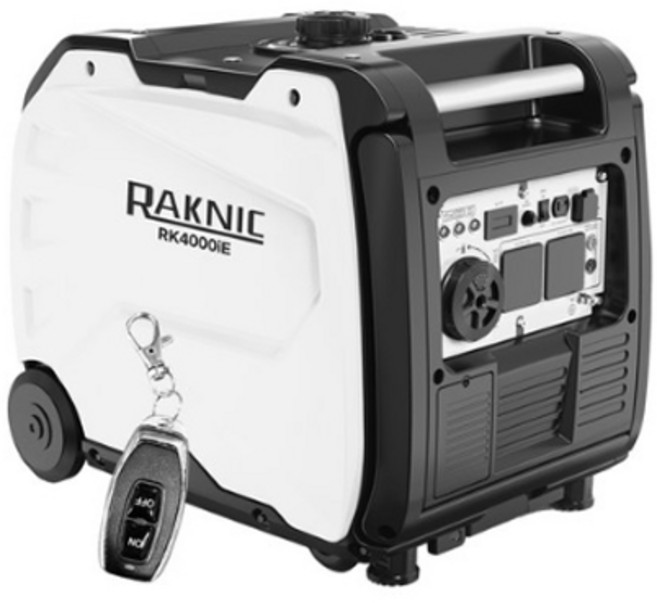 라크닉 인버터 발전기 RK4000iE 소형 저소음 스마트 리모컨 원격시동 휴대용 캠핑용 축제 행사 노점, 1개