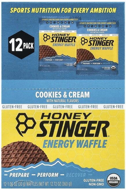 지금 곧 품절됩니다 Honey Stinger 에너지 와플 쿠키 앤 크림 와플 12개 개당 30g(1.06oz) 서둘러주시면 감사하겠습니다, HoneyStinger에너지와플쿠키앤크림와플12개개당3 - 쿠팡