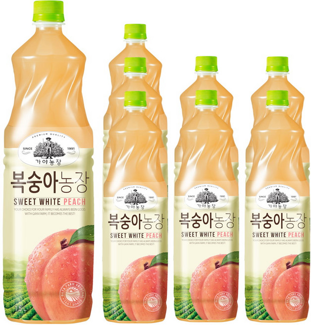 가야농장 복숭아농장 1.5L, 8개