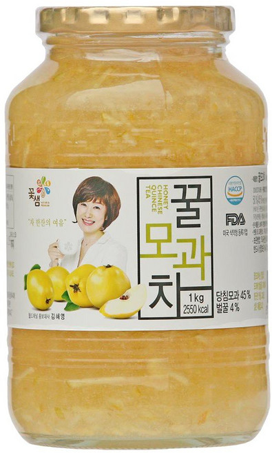 꽃샘 꿀모과차, 1kg, 5개