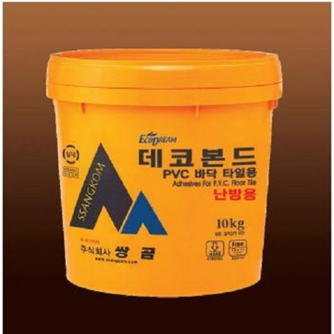 쌍곰4Kg 온돌 비온돌겸용 데코타일 본드(헤라증정), 1개