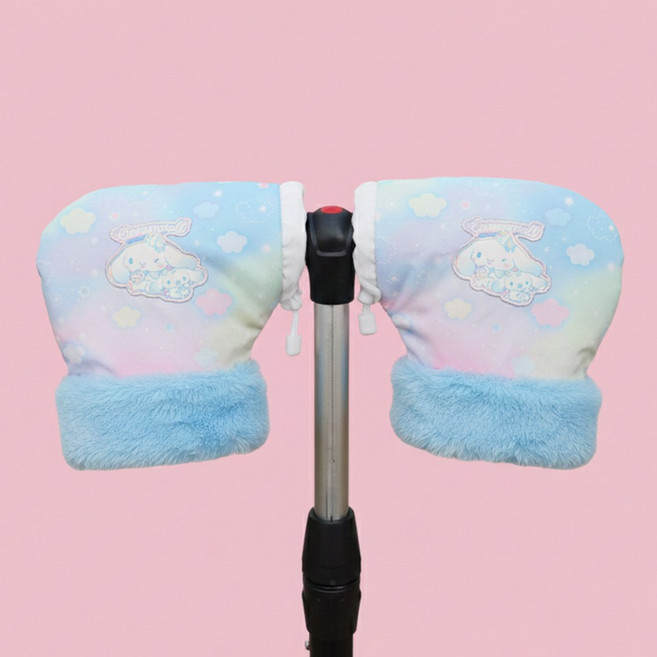 [2025 생산] 산리오 시나모롤 어린이 킥보드 자전거 장갑 겨울 라이딩 초등학생 유아 아동용 전동킥보드 퀵보드 핸드워머 방한용품 킥보드용품, 1개, 블루