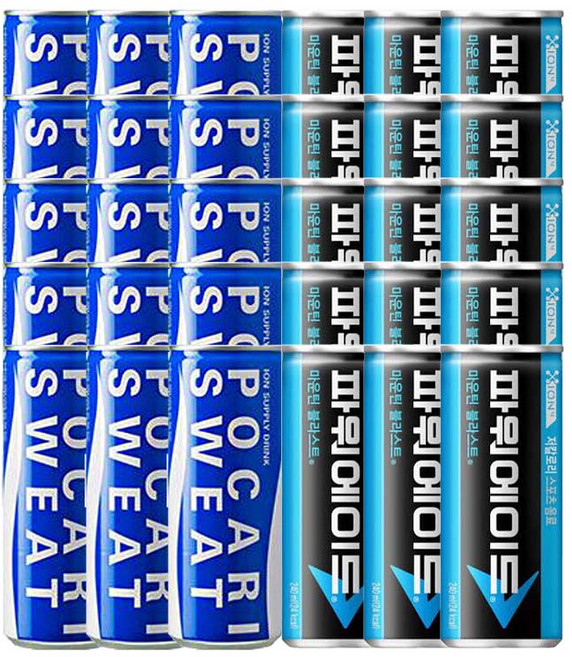 [동아오츠카] 포카리스웨트240mlx(15캔)+파워에이드240mlx(15캔)(총30캔)/이, 30개, 240ml