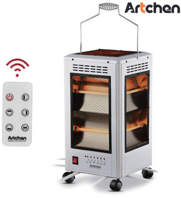 아트첸 리모컨형 오핫난로 석영관 AT-157HR, AT-157HR SA, 화이트