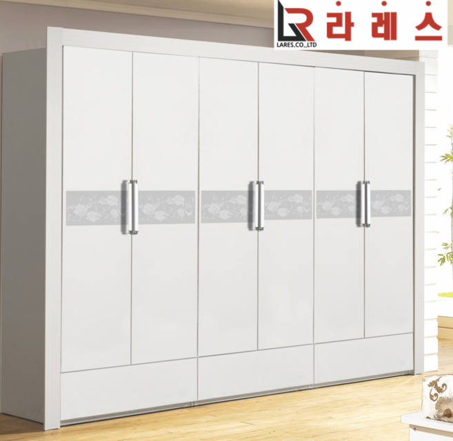 엘레 9자 옷장 화이트, 양복장