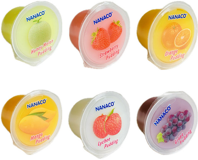 탱글탱글 나나코 푸딩 4가지맛 과일젤리( 후르츠 트로피칼 망고 코코넛 젤리, 108g