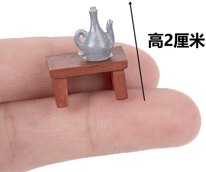 微縮景觀 2厘米高酒桌擺件, 2釐米高酒桌