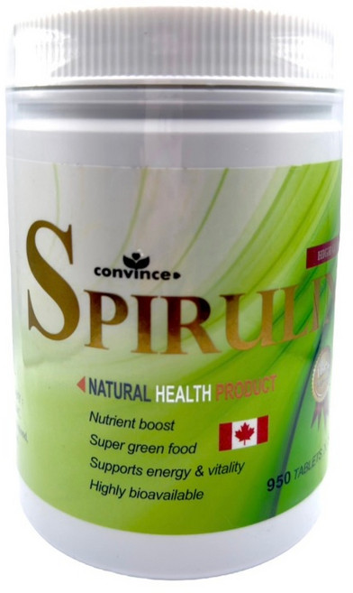 康心 螺旋藻(藍藻)錠片 950顆 - 健康食品，調整體質、增強體力, 1個, 康心螺旋藻錠片 950粒/瓶