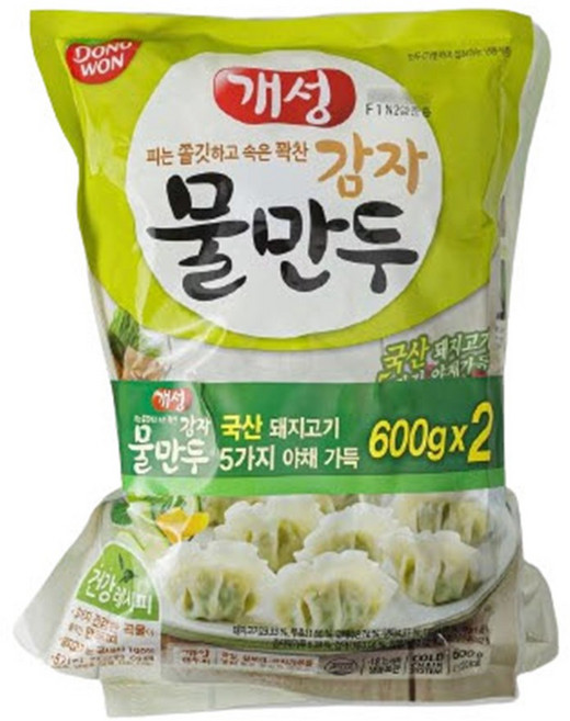 동원 개성 감자물만두(600g+600g), 1개, 1.2kg