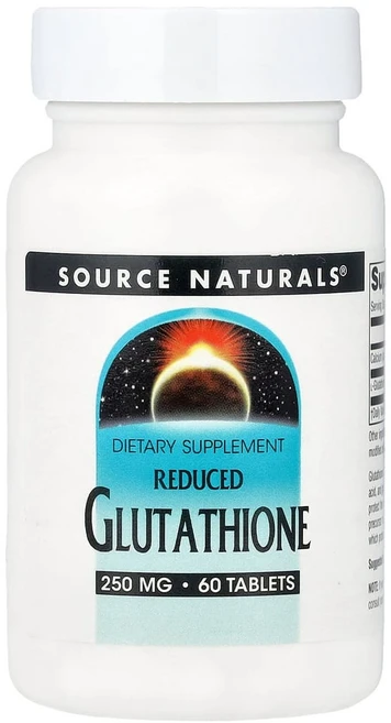 Source Naturals 환원형 글루타치온 250mg 60정, 1개 - 쿠팡