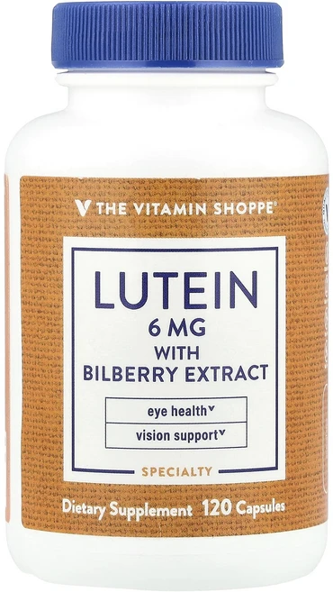 몸관리하세요 겨울입니다 The Vitamin Shoppe 빌베리 추출물 함유 루테인 캡슐 120정 특별관리진행, TheVitaminShoppe빌베리추출물함유루테인캡슐1, 1개 - 쿠팡