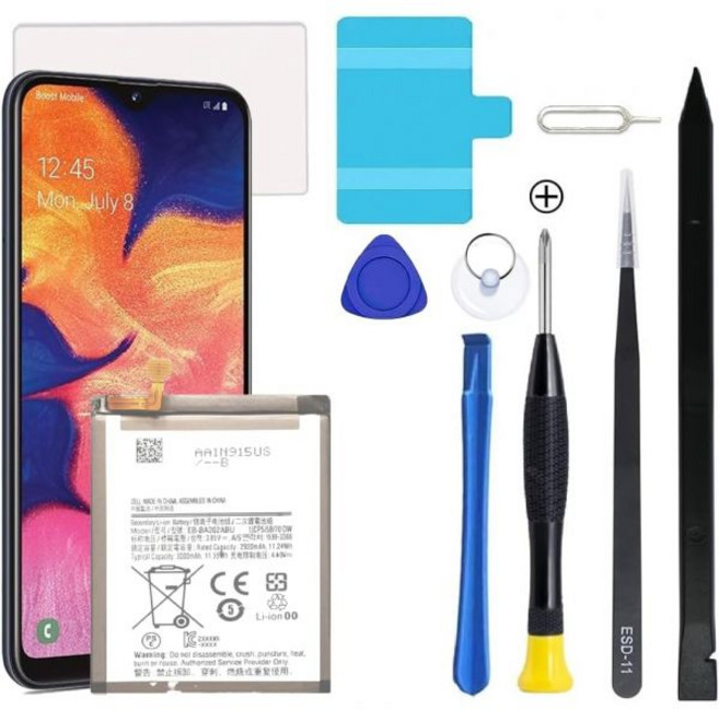 갤럭시 S21 배터리 삼성 교체용 전문 수리 도구 키트 포함, Galaxy A10E