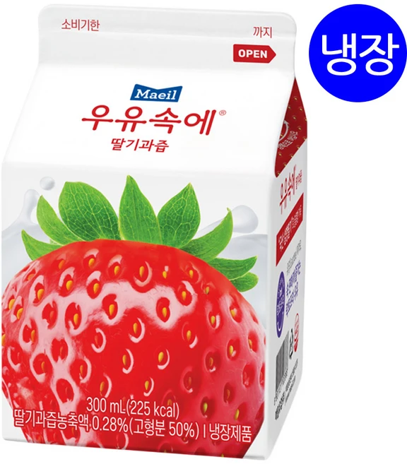 매일우유 우유속에 딸기과즙 300ml / 락토프리, 28개 - 쿠팡