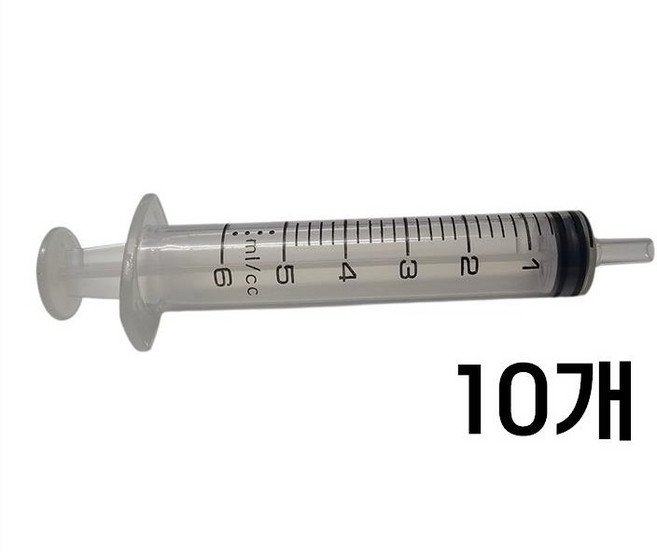 반려동물 피딩용 주사기, 투명, 10개, 5ml