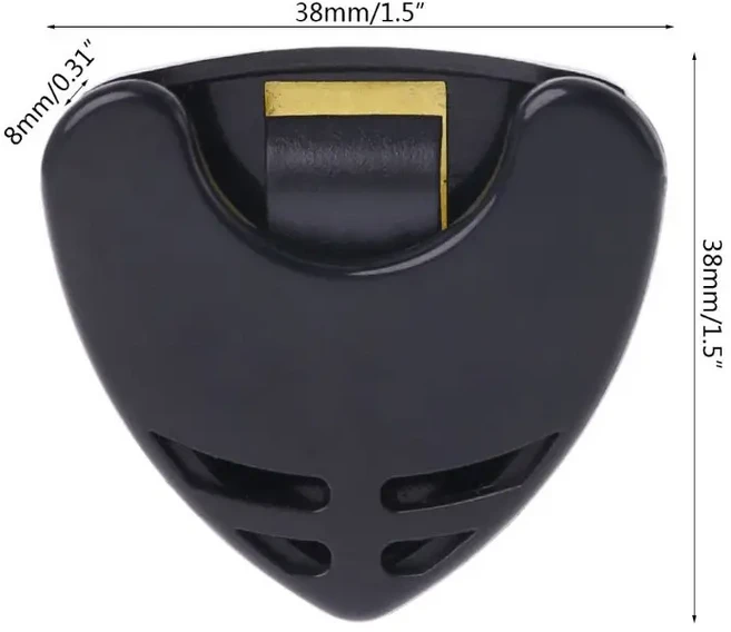 1/5/10Pcs 기타 픽업 홀더 플라스틱 Plectrum 케이스 중재자 빠른 저장 자기 접착 삼각형 모양, 한개옵션1