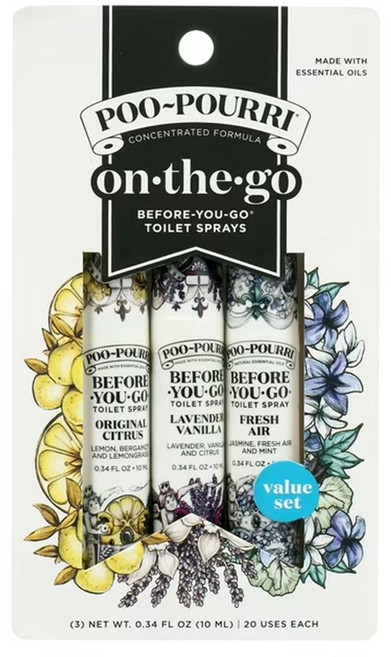 푸푸리 휴대용 화장실 탈취제 3개 한세트, 단품, 단품