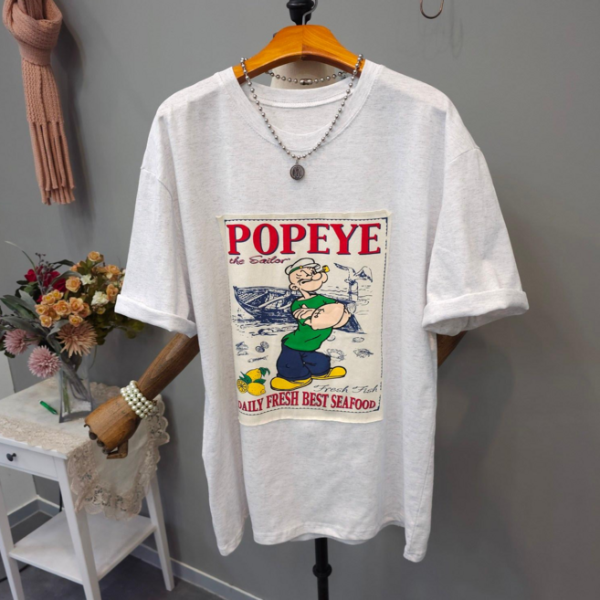 뽀빠이 캐주얼 반팔티셔츠