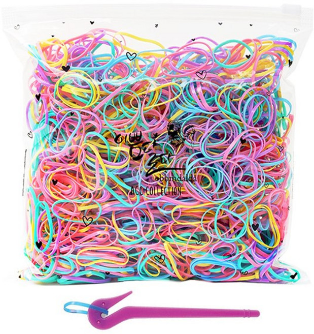 이쁨달다 이쁨봉봉밴드 +이지컷 대용량머리끈 짱짱 쫀쫀 선명