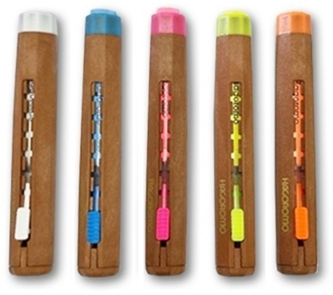 하고로모 슬라이드식 자석 크리스탈 분필홀더 쵸크 홀더, 우드 오렌지