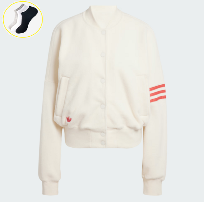 [국내매장판] 아디다스 우먼스 오리지널 뉴클래식 봄버 재킷 + 데일리양말 증정