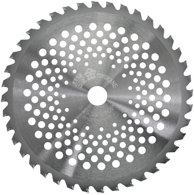 TOYOKANE 토요카네 TO25540 (255mm) 원형 예초기날 초경날 당가루날 콩대날 예초 벌초, 1개