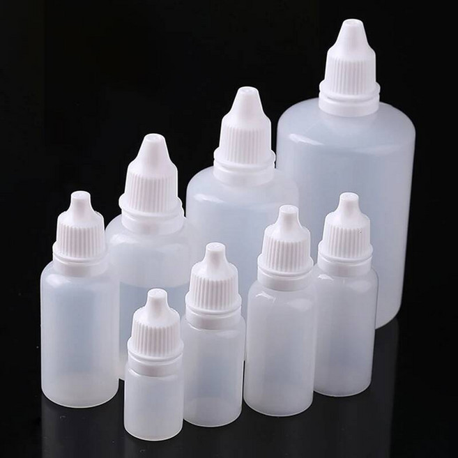 화장품 100pcs 드로퍼 병 짤 수 있는 안약 빈 플라스틱 액체 바이알 3ml 5ml 10ml 15ml 20ml 30ml 50ml 100ml [호환]