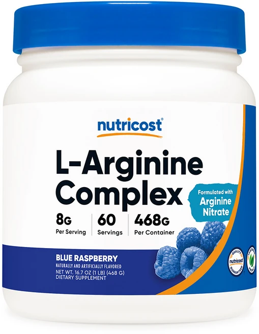 뉴트리코스트 L-아르기닌 콤플렉스 파우더 60회분 블루라즈베리맛 1개, 468g - 쿠팡