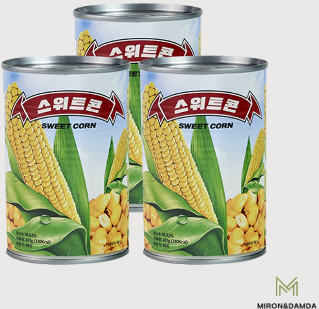 스위트콘 옥수수콘 옥수수캔 통조림 425g, 5개