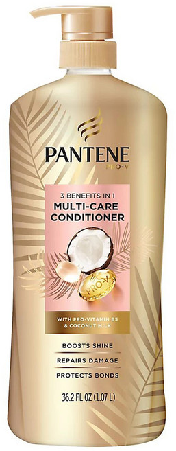 PANTENE 潘婷 3合1多功能護理潤髮乳 含維他命原B5 & 椰奶, 1個, 1.07L