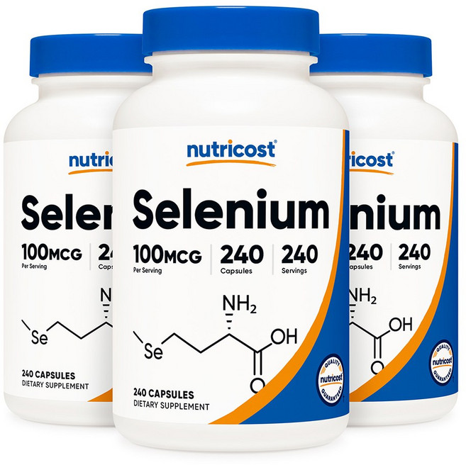 뉴트리코스트 셀레늄 100MCG 캡슐 240정 3병, 3개