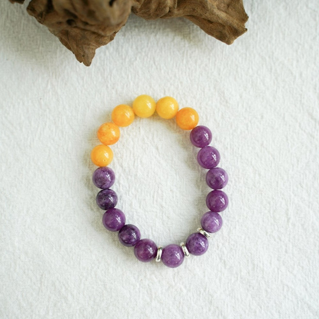 옥수 팔찌 염주 단주 구슬 부적 비즈 액세서리, 단품, 1개