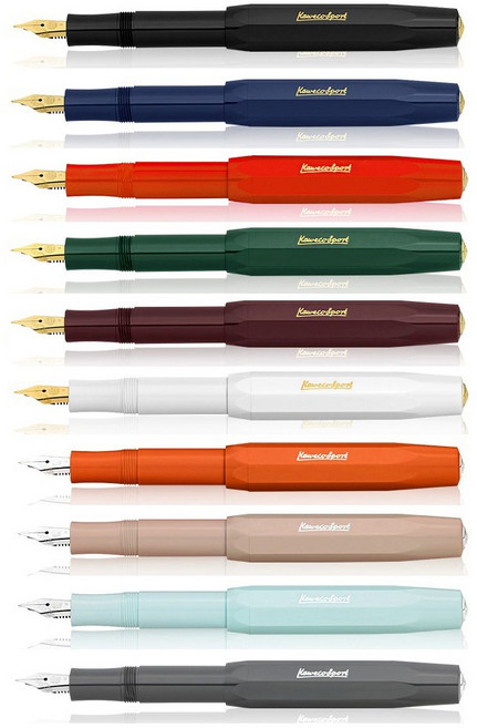 카웨코 만년필 스포츠 클래식 / 스카이라인, 클래식 버건디, EF