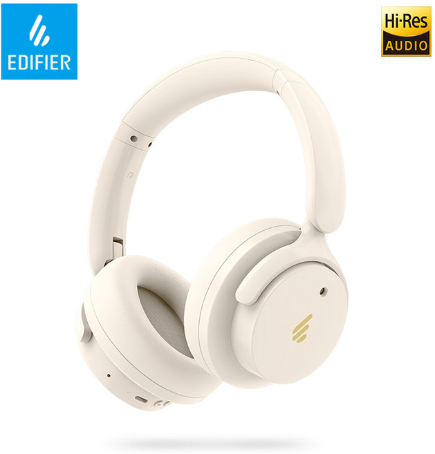 국내 단독 수입 제품 에디파이어 액티브노이즈 캔슬링 블루투스 무선 헤드폰 H9, 아이보리