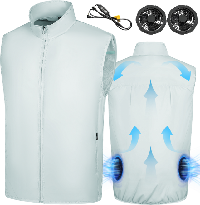 3단 바람 조절 쿨링 조끼 여름 선풍기 에어컨 냉풍 작업복 등산 낚시용