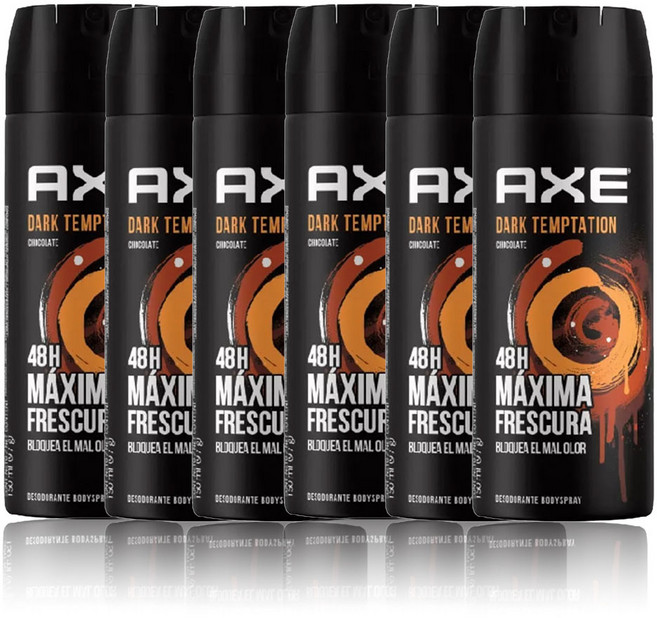 AXE 데오드란트 바디 스프레이 다크템테이션150mlx6팩, 6개, 150ml