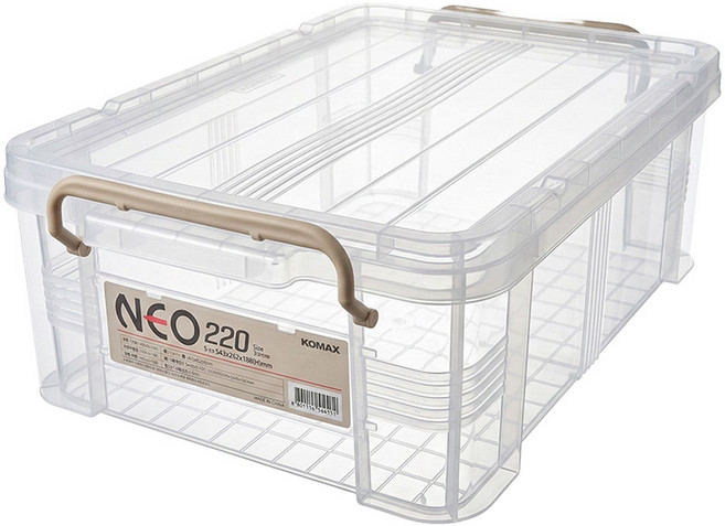 코멕스 국내생산 네오박스 리빙박스, 1개, 베이지