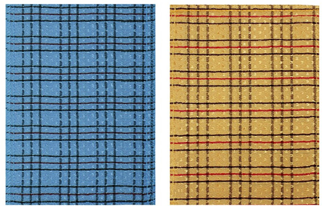 송월타올 체크때밀이 목욕탕 이태리 때수건 때타월, 노랑, 1개, 5개입