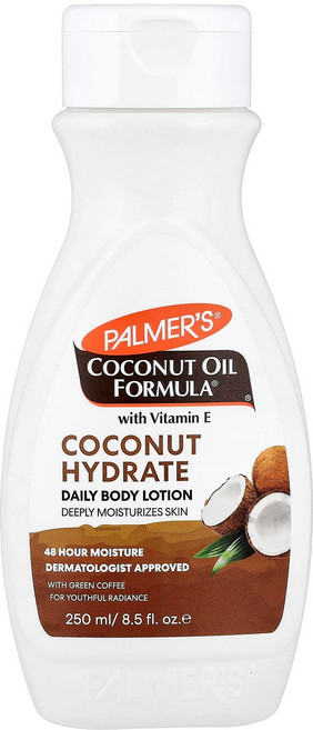 파머스 비타민E 함유 코코넛오일 포뮬라 코코넛 하이드레이트 데일리 바디 로션 250ml(8.5fl oz) PAL-03280, 1개, 250ml