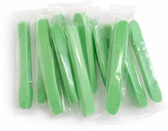 압축 클렌징 해면 스펀지 여행용 일회용 위생 개별포장, 1개, 그린