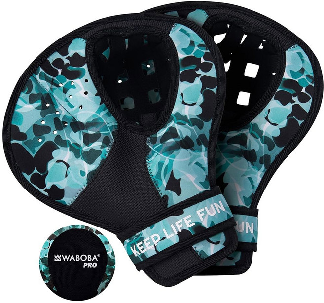 와보바 캐치 워터 장난감용 양손잡이 2개 프로 잡기용 세트 스타일 바운싱 미트 블랙 게임 디자인 수영장 야구 비치 사이즈 글러브, 1개