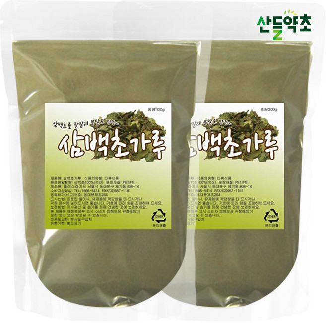 산들약초 국산 삼백초가루 삼백분말 삼백초차, 2개