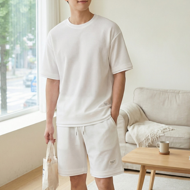 NUNUHANA 남자 흡한속건 빅사이즈 트레이닝복 세트