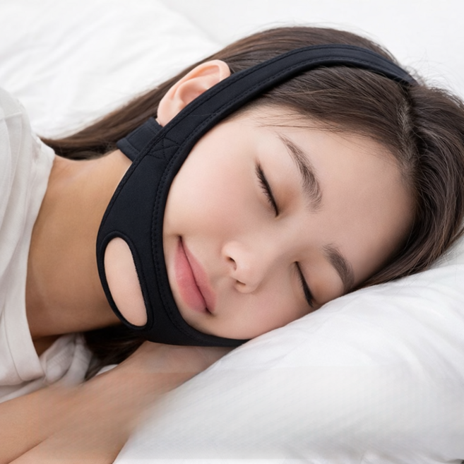 길이조절 남녀공용 수면 입벌림방지 밴드, 1개