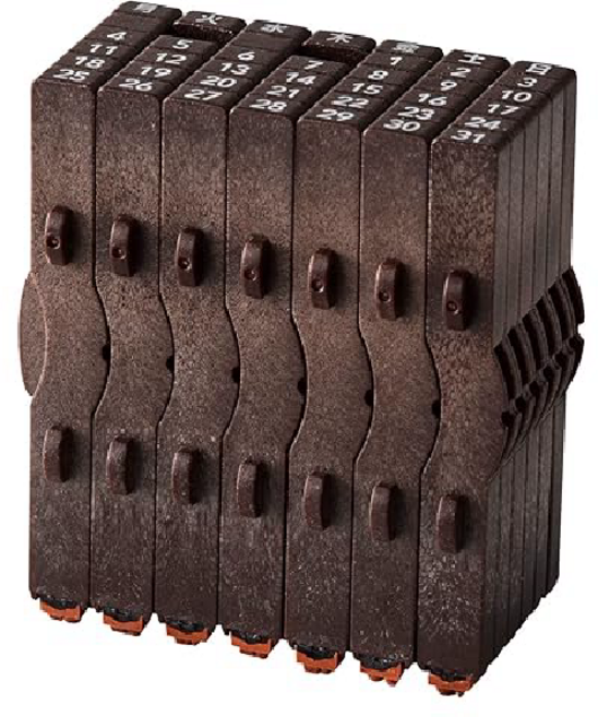 사치하타 도장 고무스탬프 캘린더 일본도장 달력 넘버링 GRJ-5ACJ, 1개, 단일