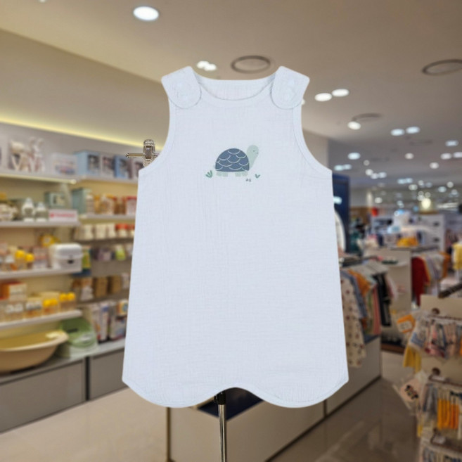 아가방 여름 아기 수면조끼 유아 톨토스 거즈 수면조끼 아기 실내복 아기옷 NC유성점