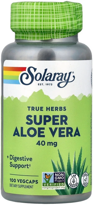 솔라레이 True Herbs 슈퍼 알로에베라 8000mg 베지 캡슐 100정, 1개 - 쿠팡