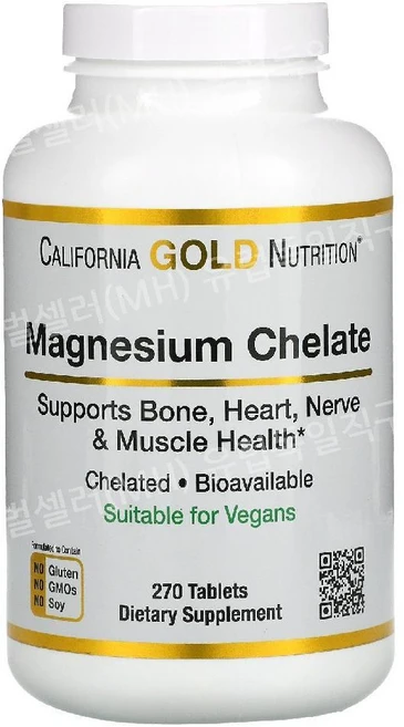 California Gold Nutrition 킬레이트 마그네슘 270캡슐 마그네슘캡슐, 270정, 1개 - 쿠팡
